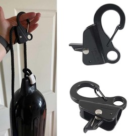 Boat Anchor Hook Sliding Hook,Quick Releases Stainless Steel Boat Clip Easy Installation,Stainless Steel Boat Fender Clip Boat Fender Quick Release Clip Boat Bumper,Docking Ideal for Boat Docking