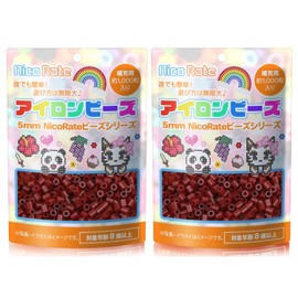 NicoRate #31 Iron Beads, Solid, 0.2 inches (5 mm), 73 Colors Available, Amazing Color Variations! Large Capacity, Refilling, Convenient, Small Divisions, 4.2 oz (125 g), Approximately 2,000 Tablets,