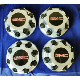 REPRODUCTION 4 PCS  03-15 GMC Savana Sierra Yukon XL 8 Lugs Wheel Center Cap MATTE SILVER
