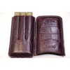 Cigar Holder With Cutter Pocket (3 Cigars)