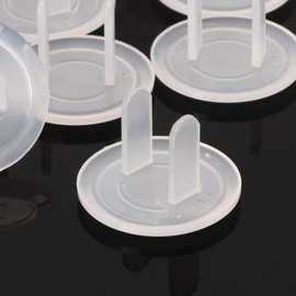 10pcs White Power Socket Plugs Protector Cover,Protection Anti Electric Shock Electrical Outlet Cover Plate,Protection Anti Electric Shock for Baby Safety Guard,Electrical Safety Safety