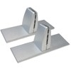 Precision-Milled Aluminum clamp Set for Office Privacy Panels. Includes Rubber-Grip