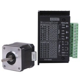 Avan Knight KRB253 17 Stepping Motor for 3D Printers, Bipolar Driver, Controller, Optical Modeling, Filament, Resin Nozzle, Light Modeling, Book, Pla, Plastic Model, 3D Modeling, Introduction, Large, Da Vinci Water Wash, Adventure Accessory, Aluminum, Al