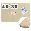 Hahafelt 48'' x 36''Linen Fabric Bulletin Board Pinboard for Walls