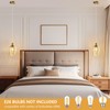 LBSQJ Glass Pendant Lights Kitchen Island 2 Pack 5.9" Amber