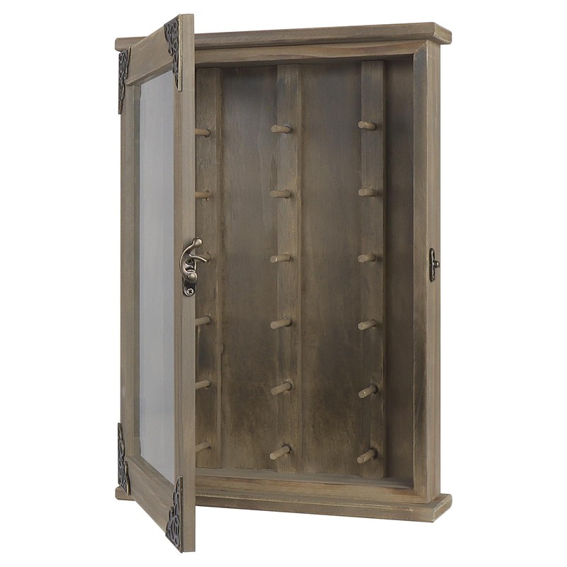 Wooden Knife Display Case-Pocket Knife Shadow Box-Knife Cases for Collections