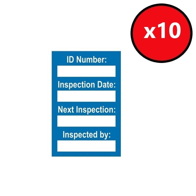 Harness Inspection Tagging Kit 40 x Mixed Coloured Inserts 20