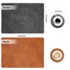 Pixieora Faux Leather Placemats and Coasters Set of 6, Washable
