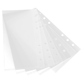 SHINEOFI A6 Binder Dividers with 5 Clear Pp Pocket Pages for Budget Planner Inserts Organizer Tabs for Office and Home Use 6.77X3.74 Inches