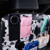 LSBS Cow Print Car Seat Back Kick Protectors,2 Pack Kick