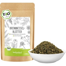Brennnessel Tee bio 500 g | Brennnesselblätter geschnitten aus kontrolliert biologischem Anbau | Kräutertee lose von bioKontor