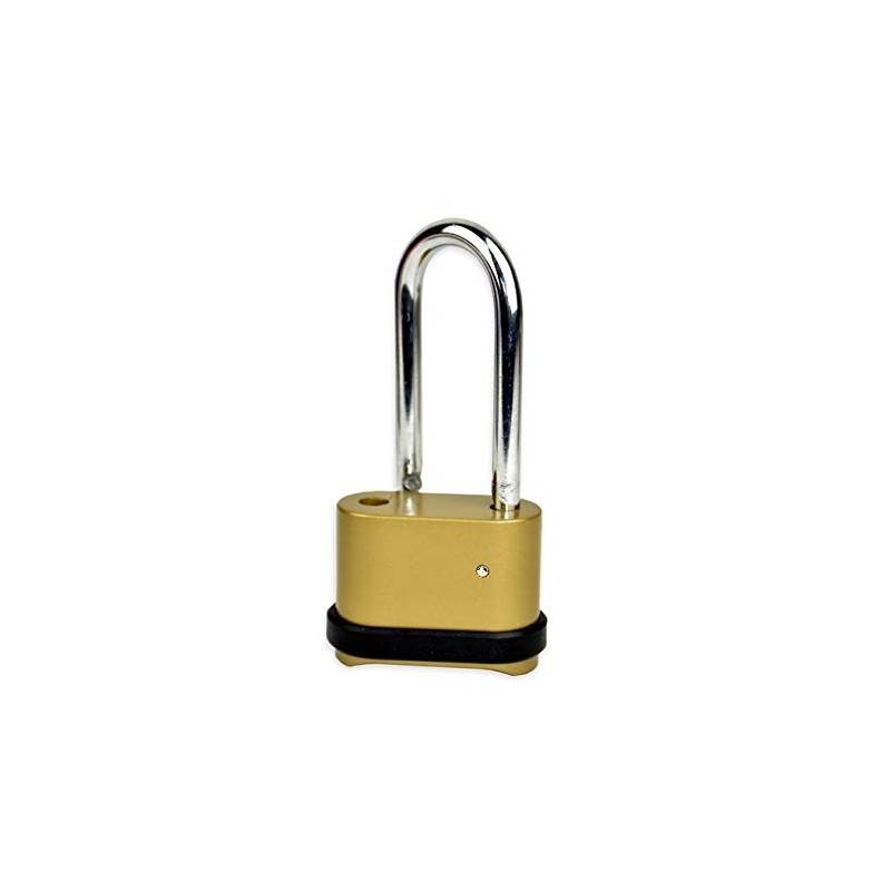 Homezone® Heavy Duty Combination 4 Digit Shed Padlock Brass Security