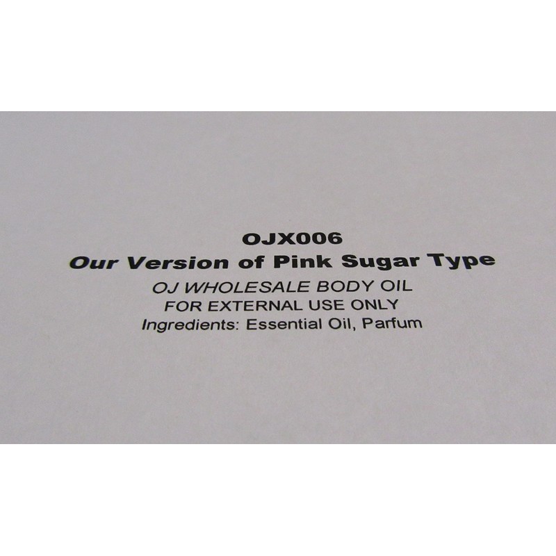 Premium Fragrance Body Oil (OJX006 Our Version of Pink Sugar