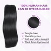 Nuzusa Clip in Hair Extensions Real Human Hair,100% Brazilian Remy