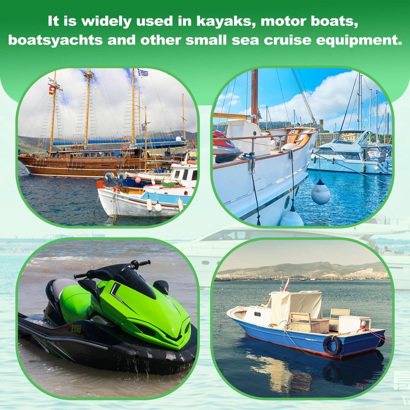 4 Pcs Boat Bungee Dock Lines, 4 Feet Mooring Rope