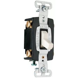 Pass & Seymour Legrand Pass Seymour CSB15AC4I 15A 4Way Toggle Hard Use Light Almond 120V