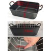 16x13” Roaster pan with rack(Cast iron)-Clad Specialty, Chef's Classic Rectangular