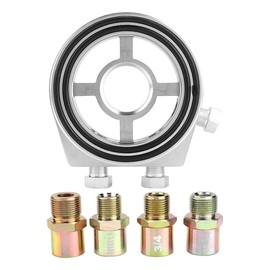 Laroal Oil Filter Oil Cooler Adapter Universal Oil Filter Temperature Cooler Indicator Car Instrument Conversion Parts