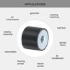 sourcing map 25 x 20mm M8 Thread Female Rubber Mounts,