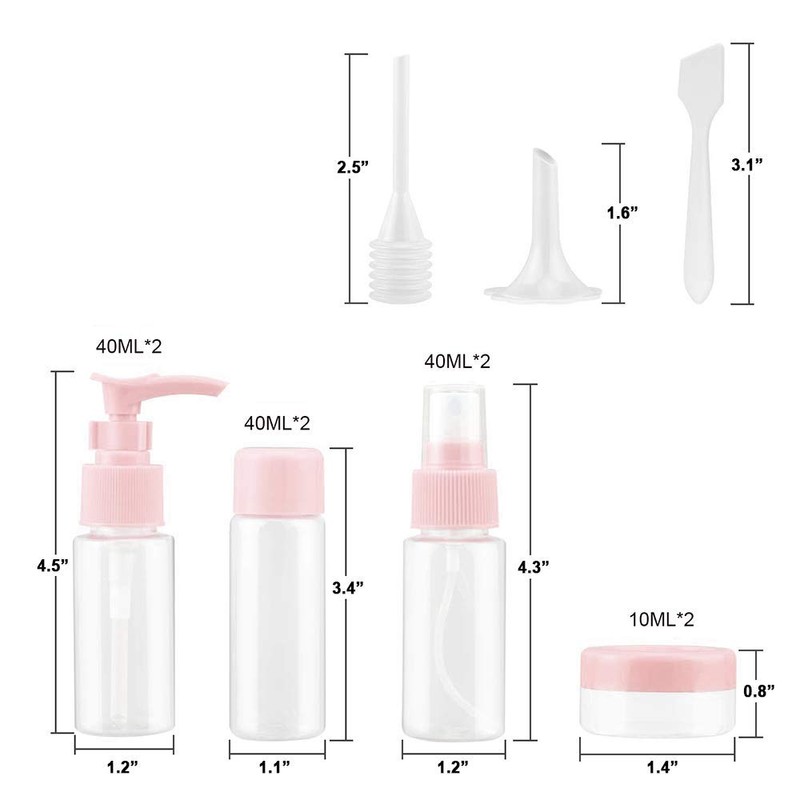 Vitog Travel Bottles Kit, TSA Approved Leak Proof Portable Toiletry