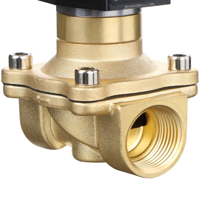 U.S. Solid 1" Brass Electric Solenoid Valve 12V DC NPT