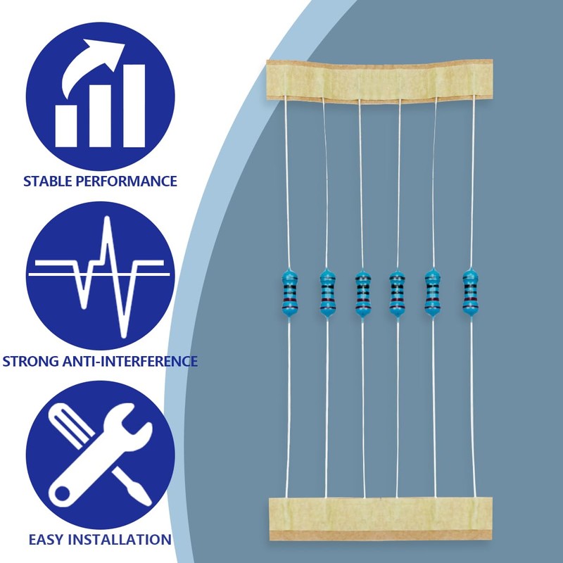 Innfeeltech 1/4 W 1% Tolerance 220 Ohm Metal Film Resistor