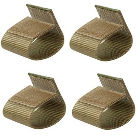 TACNEX Tactical Backpack Straps Keepers w/Hook and Loop Closure for 1" Wide Strap/Belt Accessories Nylon Loops Bands for Police Security Law Enforcement Military CB