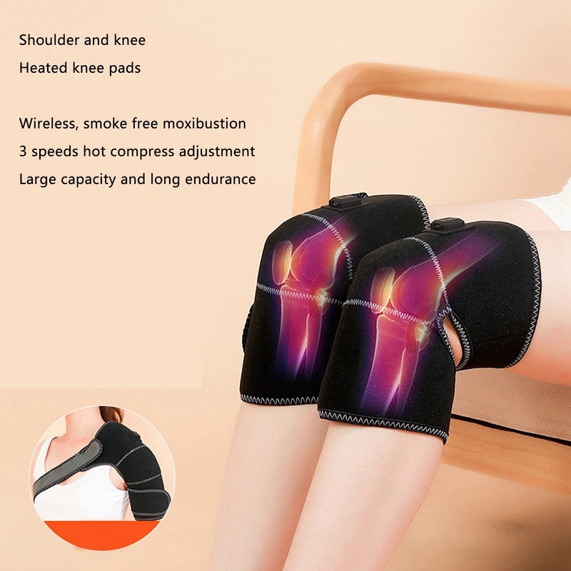 Heated Knee Massager Hot Compression Moxibustion Electric Heating Knee Massager