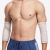 Jezcosy FlexiFit Elbow Compression Brace，Elbow Compression Sleeve (Large,Beige)