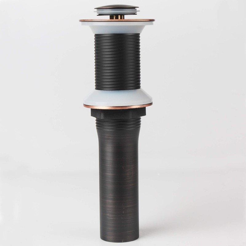 Oil Rubbed Bronze Pop Up Drain with Detachable Basket, Bathroom