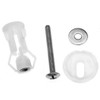 Micro Trader 2pcs Toilet Top Cover Lid Seat Fixings WC