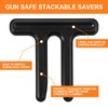 Nuanchu 12 Pcs Gun Safe Stackable Savers Gun Cabinet Accessories