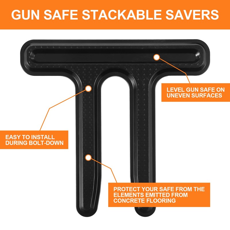 Nuanchu 12 Pcs Gun Safe Stackable Savers Gun Cabinet Accessories