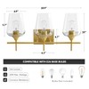 VONLUCE Bathroom Vanity Light, 3 Light Bathroom Light Fixture Over