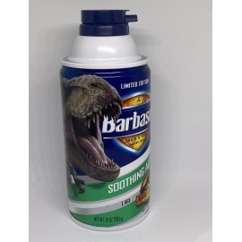 Barbasol Jurassic Word 2022 Barbasol Soothing Aloe 10oz Can T-Rex Variant Jurassic Park