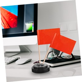 Generic 6Pcs Small Flag Holder Durable Desk Flag Stand for Office Outdoor Use for Celebration Decoration Easy to Use Flag for Mini Flags