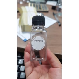 12 Botellas Pequeñas de Plástico de 2 onzas con Tapas Botellas Transparentes Reutilizables para Líquidos Recipientes Vacíos a Granel para Inyecciones de Jengibre Jugo y Otras Bebidas (Gorras blancas)