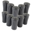 Kisangel 10pcs Rubber Hiking Pole Tips Protectors for Walking Sticks