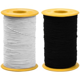 Tibapla Elastic Thread, 0.5 mm x 320 m Rubber Cord, Stretch Fabric Crafting Beading Cord Thread for Bracelets, Necklaces, Jewellery Making and DIY
