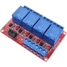 RUIZHI 1pcs Relay Module High Low Level Trigger Expansion Board for Raspberry PiArduino (12V 4 Channels)