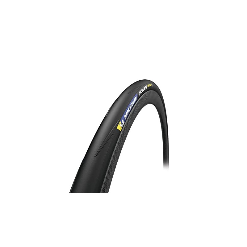 Michelin Pneu 700x23 Power Road Noir Folding Tyre, Black, 700X23C