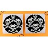 Unbranded Skull & Crossbones Stickers Set Of 8