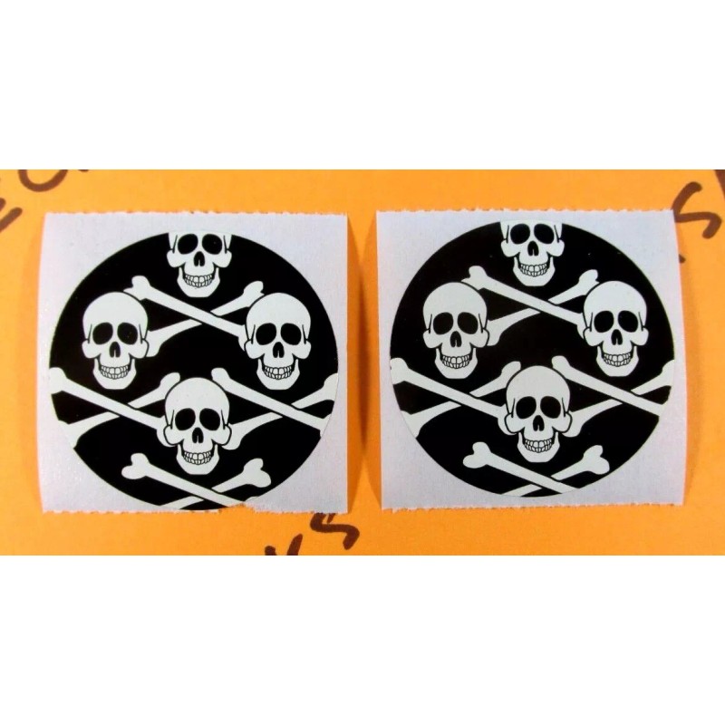 Unbranded Skull & Crossbones Stickers Set Of 8
