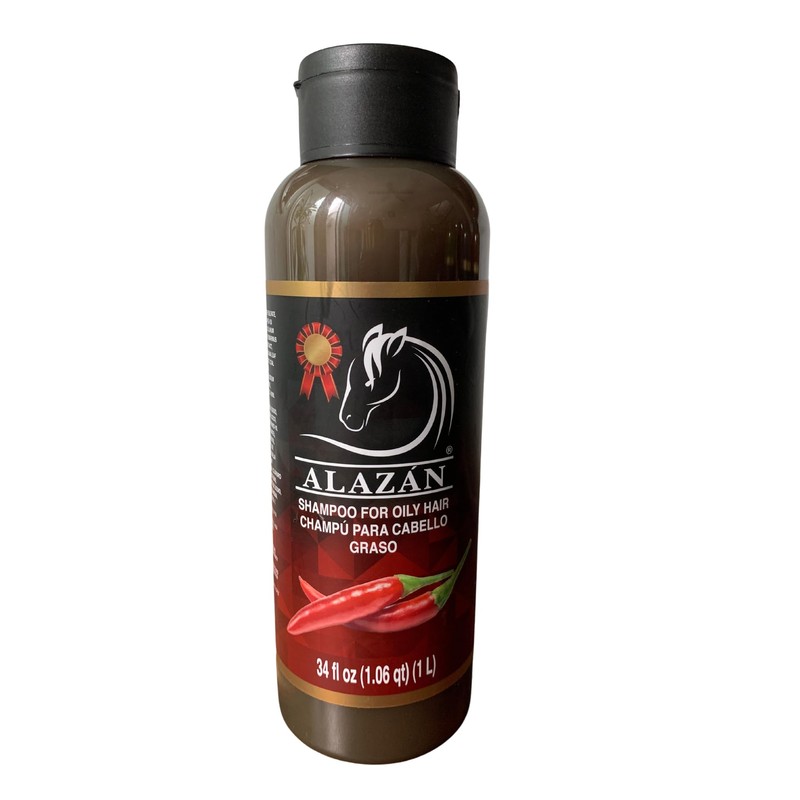 ALAZAN SHAMPOO DE CABALLO PARA USO HUMANO, CON CHILE PARA