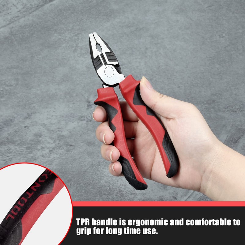 LEONTOOL Strong Pliers, Eccentric Power Pliers, Multi-functional Pliers, 6.3 inches