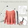 Home-Complete Clothes Drying Rack - 2-Level Laundry Drying Rack with