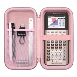 Hard Case Compatible with Texas Instruments TI-84 Plus CE/TI-84 Plus/TI-Nspire CX II CAS/TI-Nspire CX II/TI-83 Plus/TI-85 /TI-86 /TI30xs /TI36X Pro/TI 34 Color Graphing Calculator (Rose Gold)