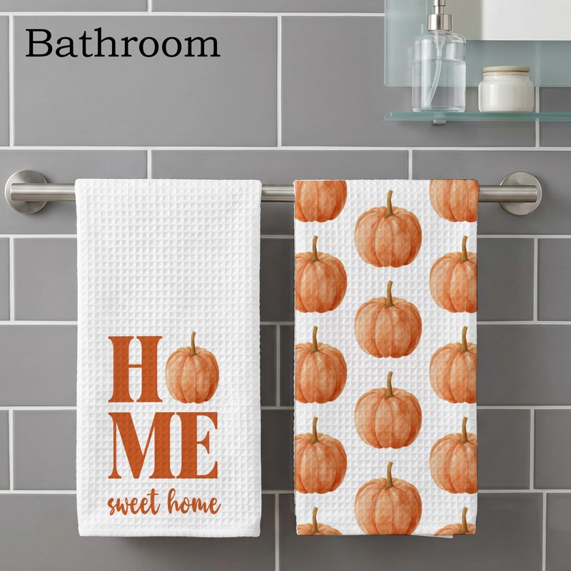 Fall Pumpkin Gifts Kitchen Towel, Fall Home Sweet Hand Towel