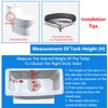 Toilet Dual Flush Valve Replacement Valve Kit Assembly for One