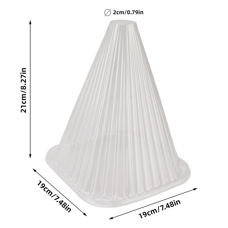 20Pcs Garden Cloche Frost Protection Transparent Rectangular Reusable Cloche Plant
